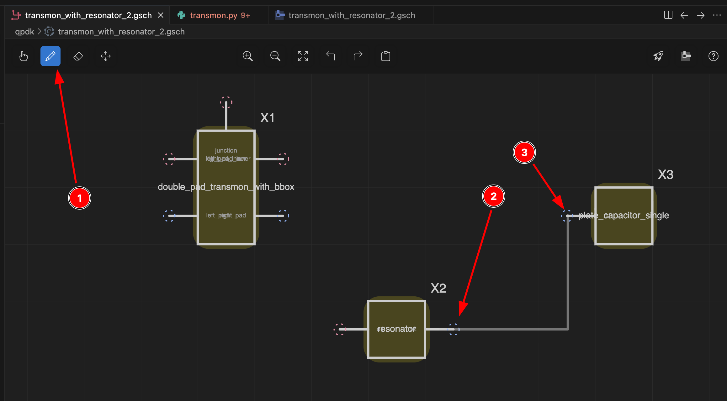 Schematic connections