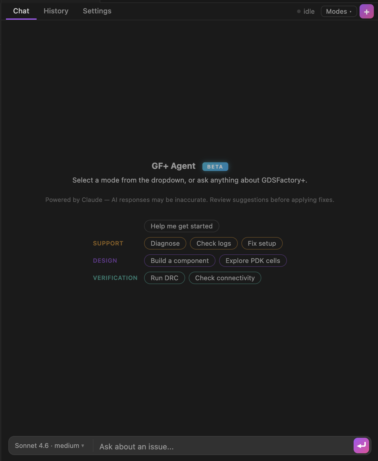 Chat interface