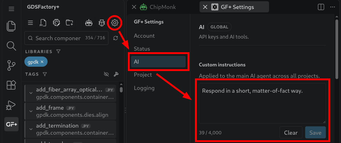 Custom Instructions