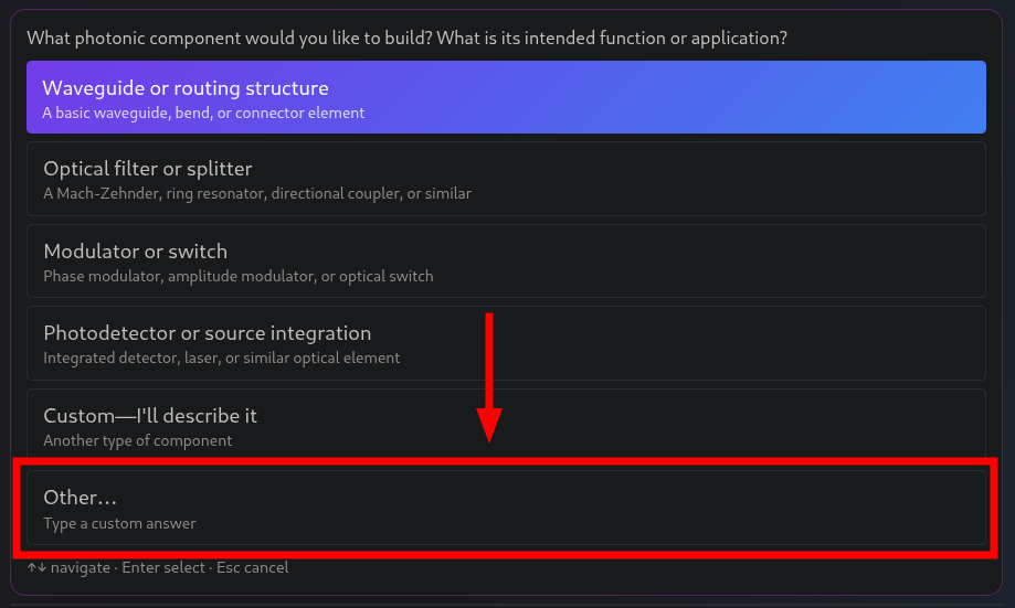 ChipMonk "Other..." option