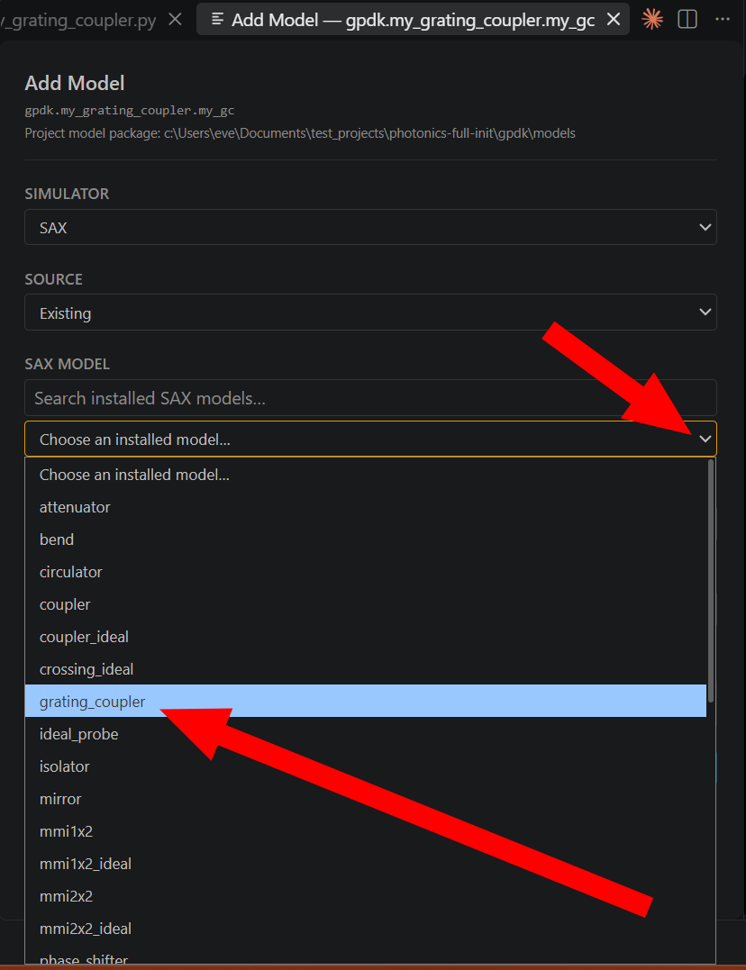 Select gc model