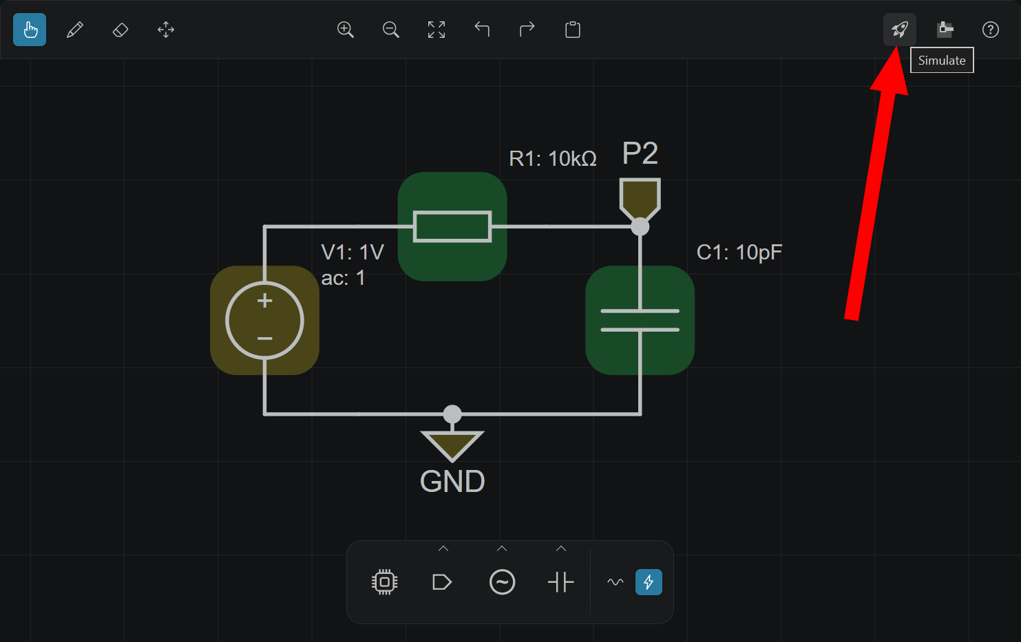 Electrical select simulate