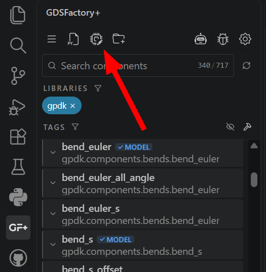 New Schematic button